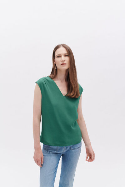 T-shirt tkaren vert menthe femme
