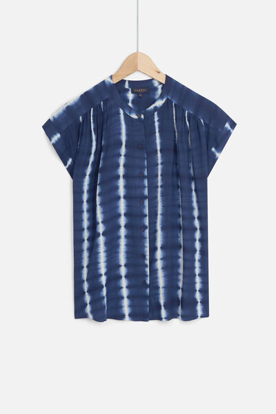 chemisier olivia bleu marine femme