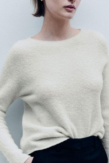 Pull Beverly made in Italy ivoire femme