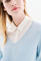 marianne2 100% cashmere sweater pastel blue woman