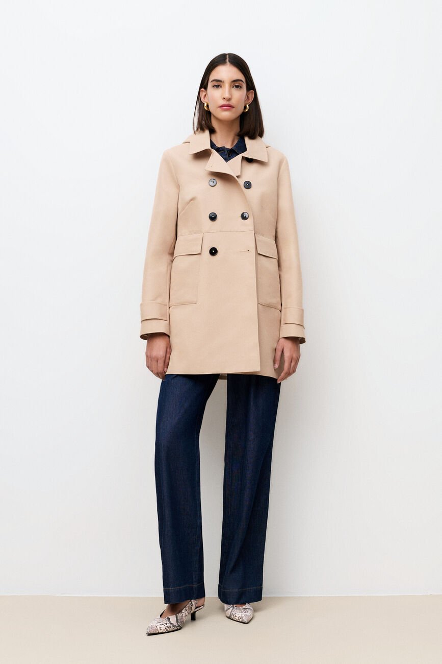 Manteau Glamour sable femme