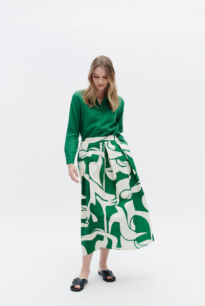 Jupe janalica vert menthe femme