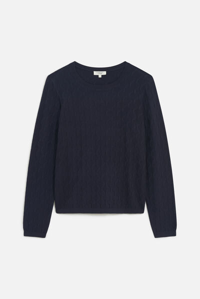 Pull manina bleu marine femme