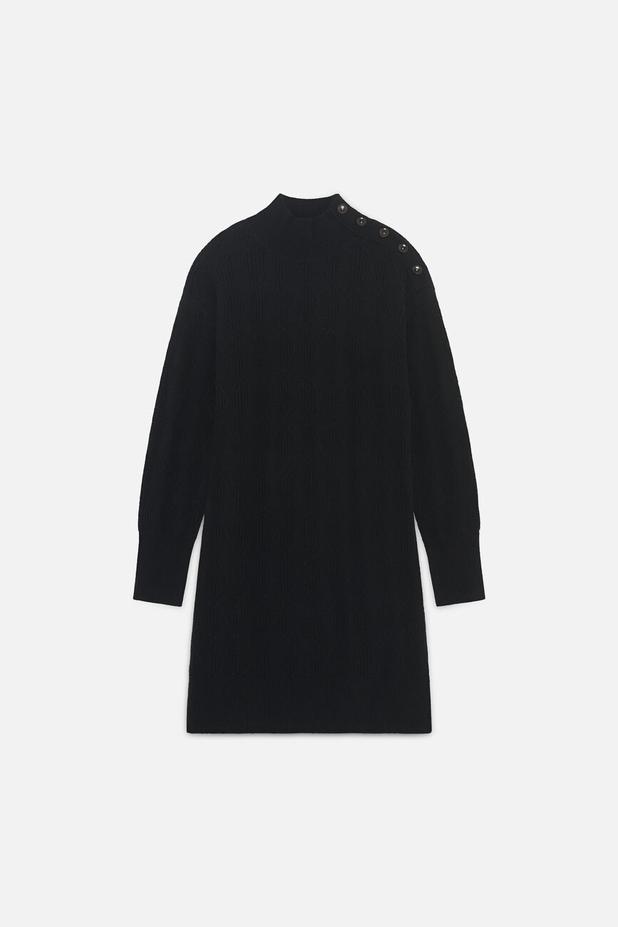 Robe Rmaeva 100% laine noir femme