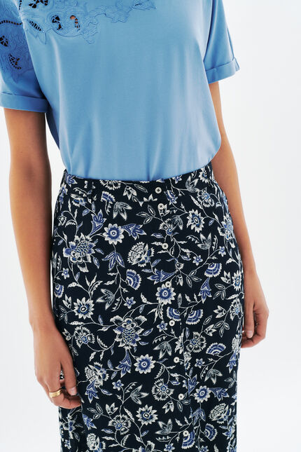 Rok Jdiane2 marineblauw vrouw