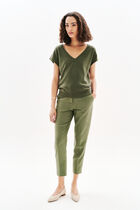 Milania sweater khaki green woman
