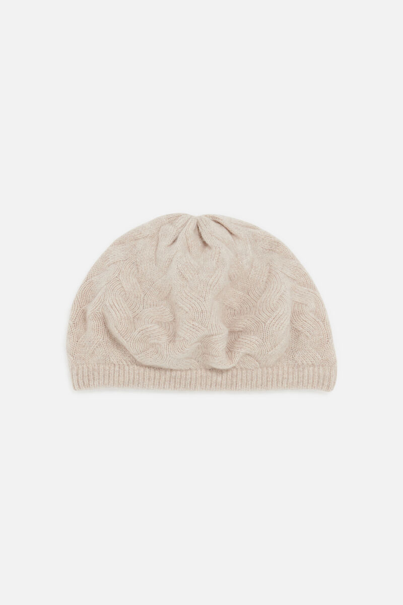 Baret berra 100% kasjmier beige vrouw