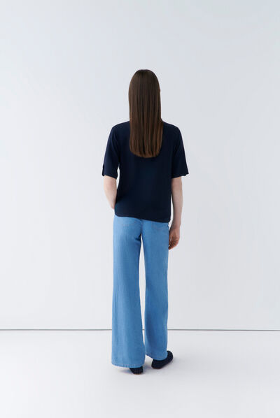 T-shirt testelo bleu marine femme