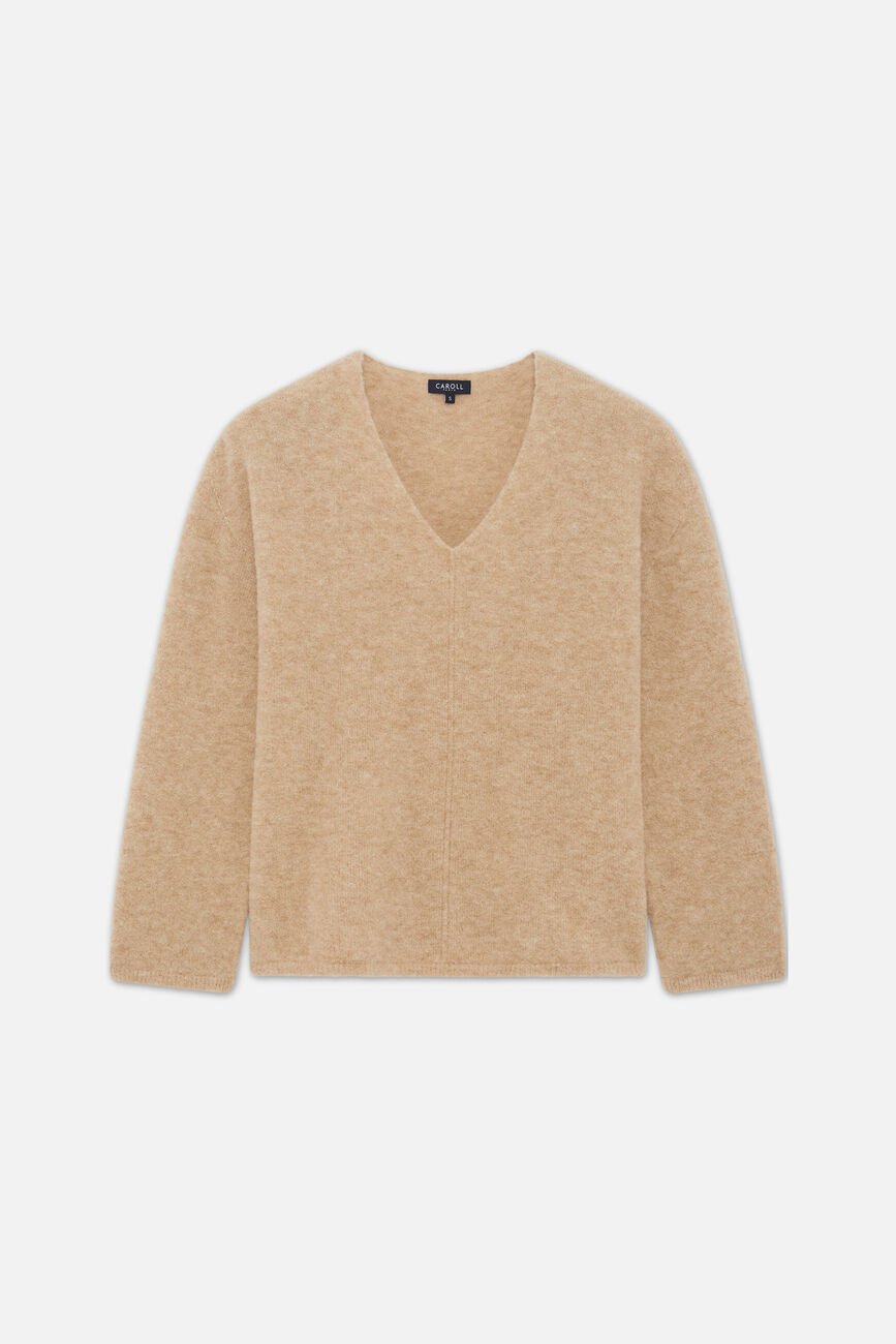 Pull Mterry made in Italy sable femme