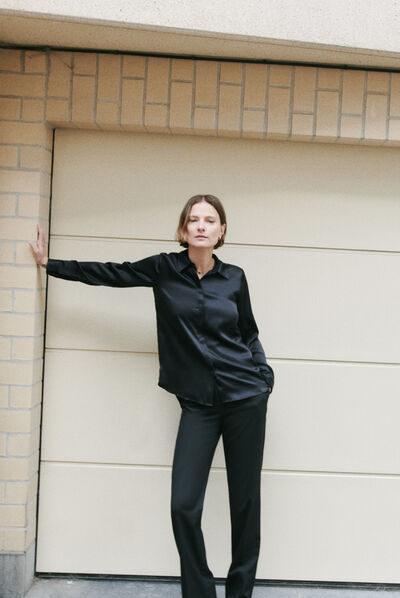 Camisa Cjamie1 preto mulher