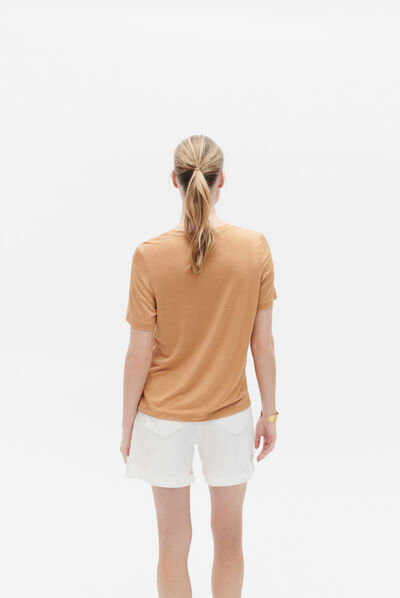 tshirt tika camel femme