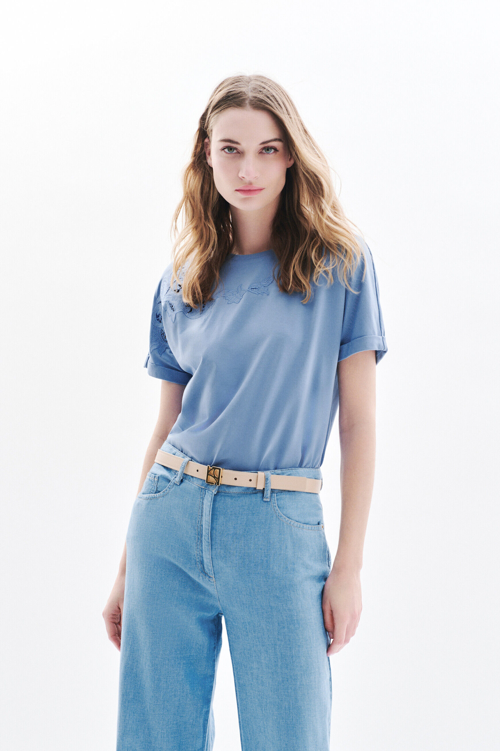 T-shirt Tsorrento bleu gris femme