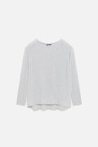 Mamelia Lurex sweater light grey woman
