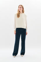 hiris poncho ecru woman