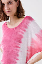 mila2 Sweater 100% Linen dark red woman