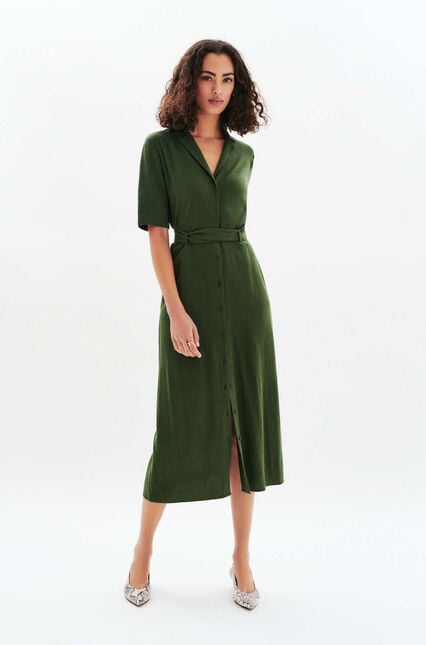 Abito Rtifanny2 verde cachi donna