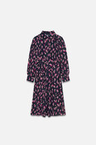 Rubby dress navy blue woman