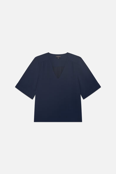 blouse cnoe bleu marine femme Blouse Cnoe bleu marine femme