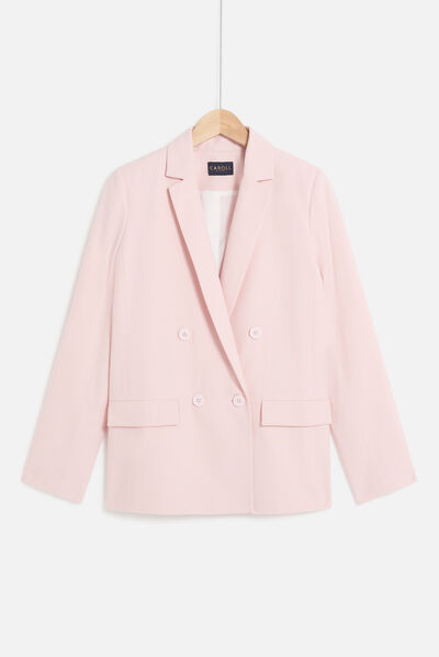 blazer amelie rose clair femme