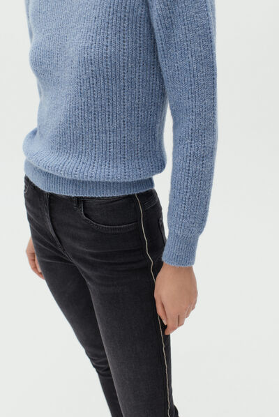 pantalon tosca bleu marine femme