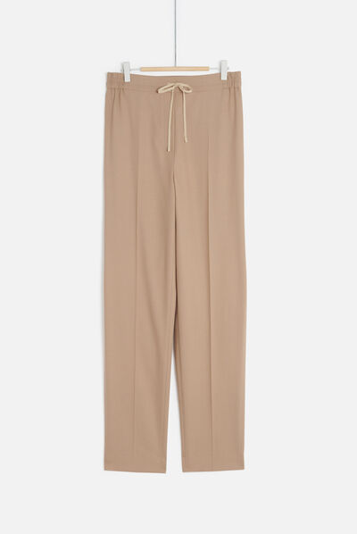 pantaloni severin stile jogging sabbia donna