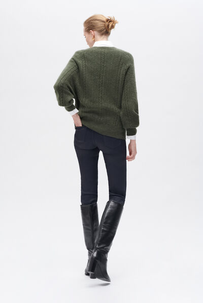Pull myrtille vert clair femme