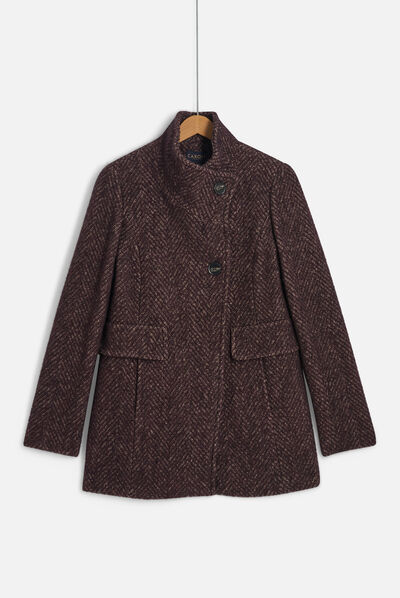 manteau ali prune femme