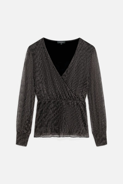 T-shirt tdiamond gris argent femme