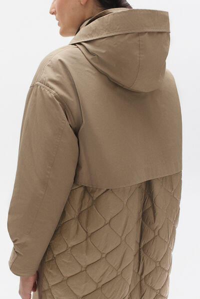parka milo creme femme