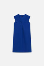 Pamela 100% linen dress blue woman