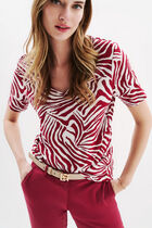 Tmario t-shirt burgundy woman