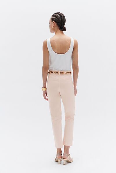 Pantaloni Melody rosa chiaro donna