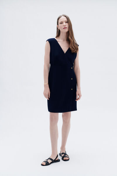 Robe rosie bleu marine femme