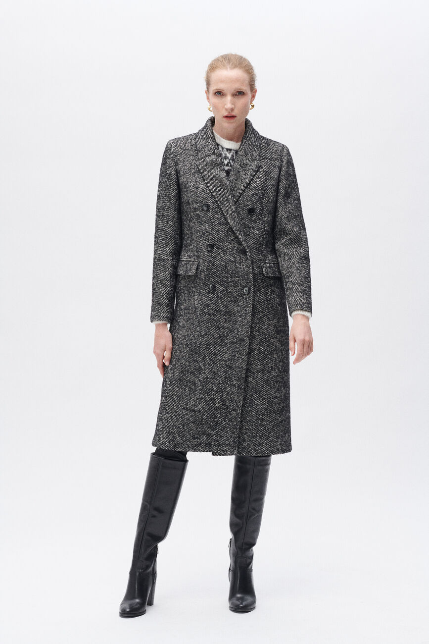 Ganix coat dark grey woman