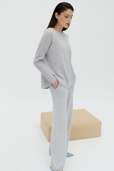 Broek Gaspard lichtgrijs vrouw