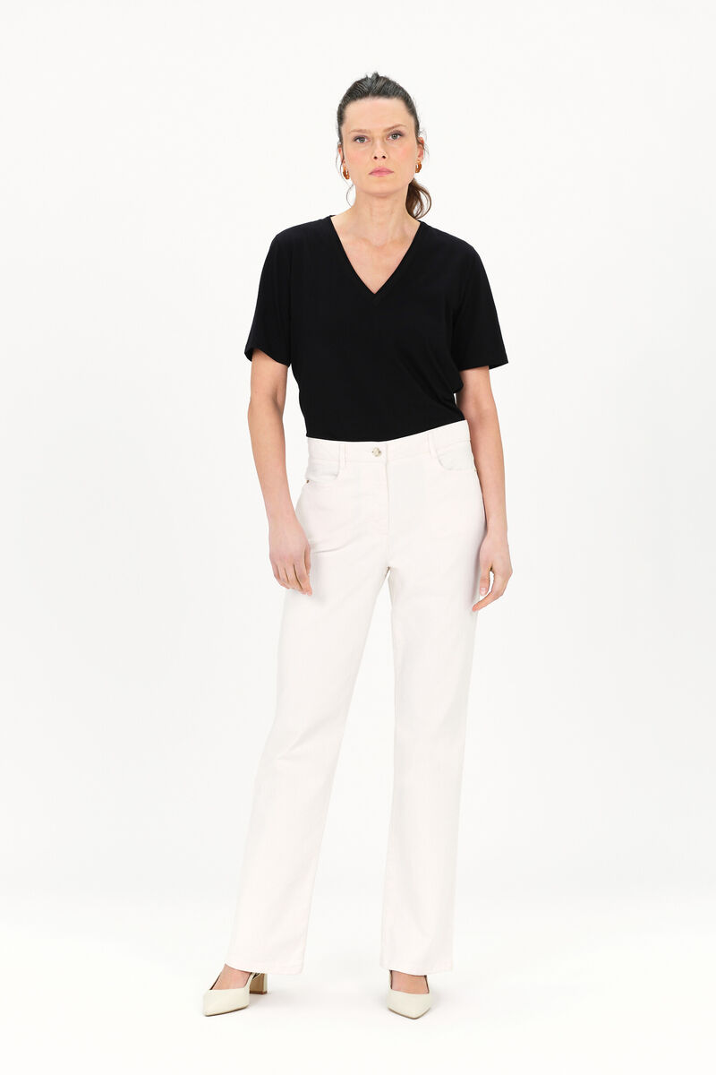 Pantalon piper ivoire femme