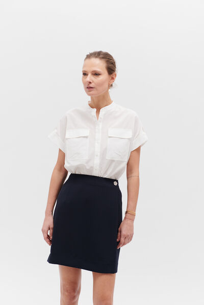 jupe riley bleu marine femme