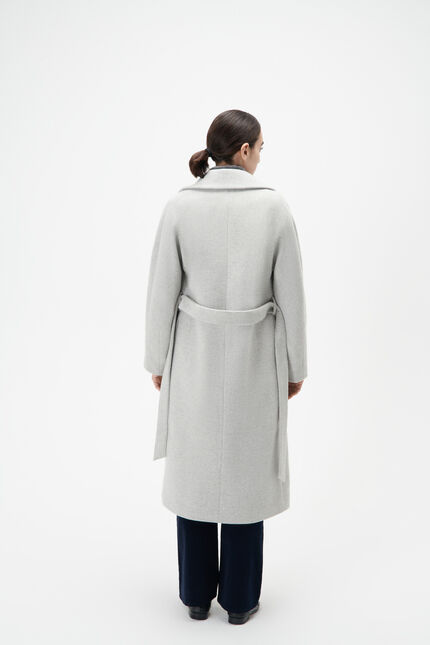 Manteau gapitre gris clair femme