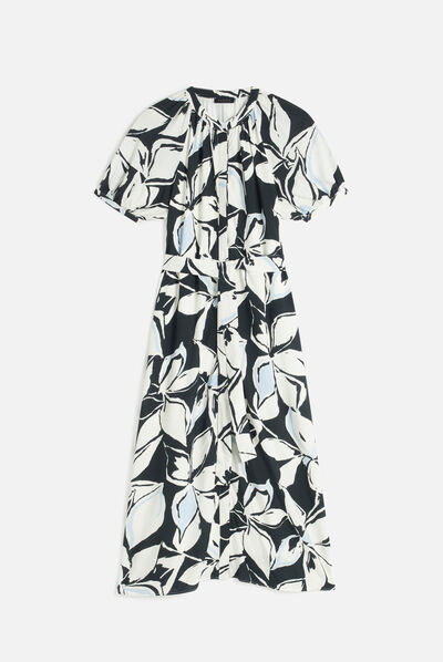 Vestido Rmolly negro mujer