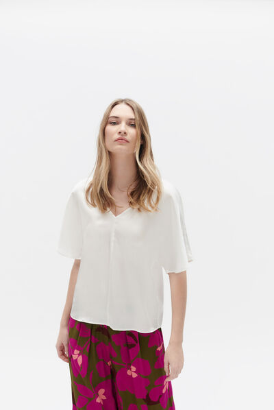 Blusa cselma marfim mulher