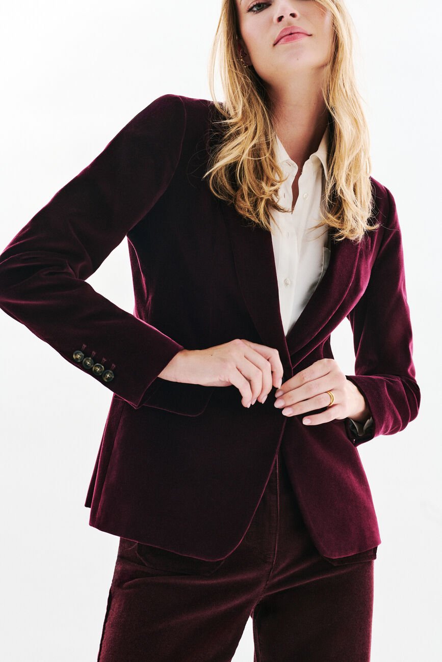 blazer aurora prune femme blazer aurora prune femme