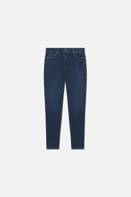 Pantalon pop denim double stone femme