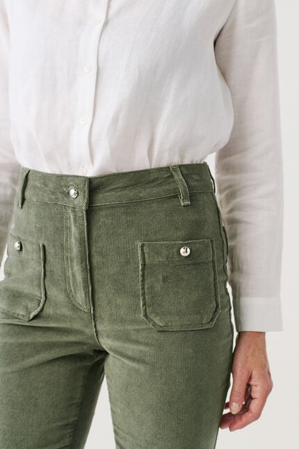 Broek Pelley khakigroen vrouw