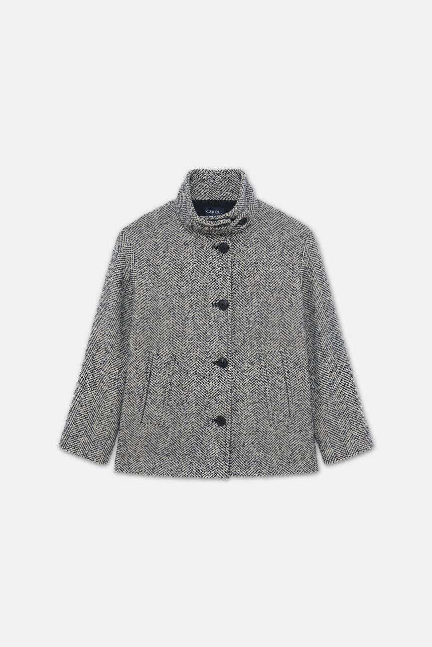 Gomain coat black woman