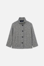 Gomain coat black woman