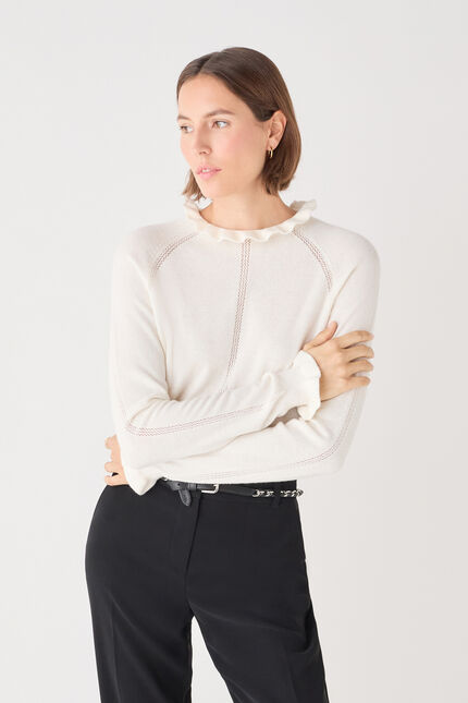 mthais sweater ecru woman