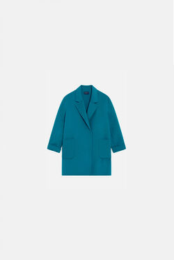 Manteau ginger bleu turquoise femme