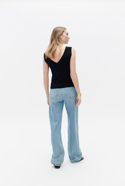 Pull mtess noir femme