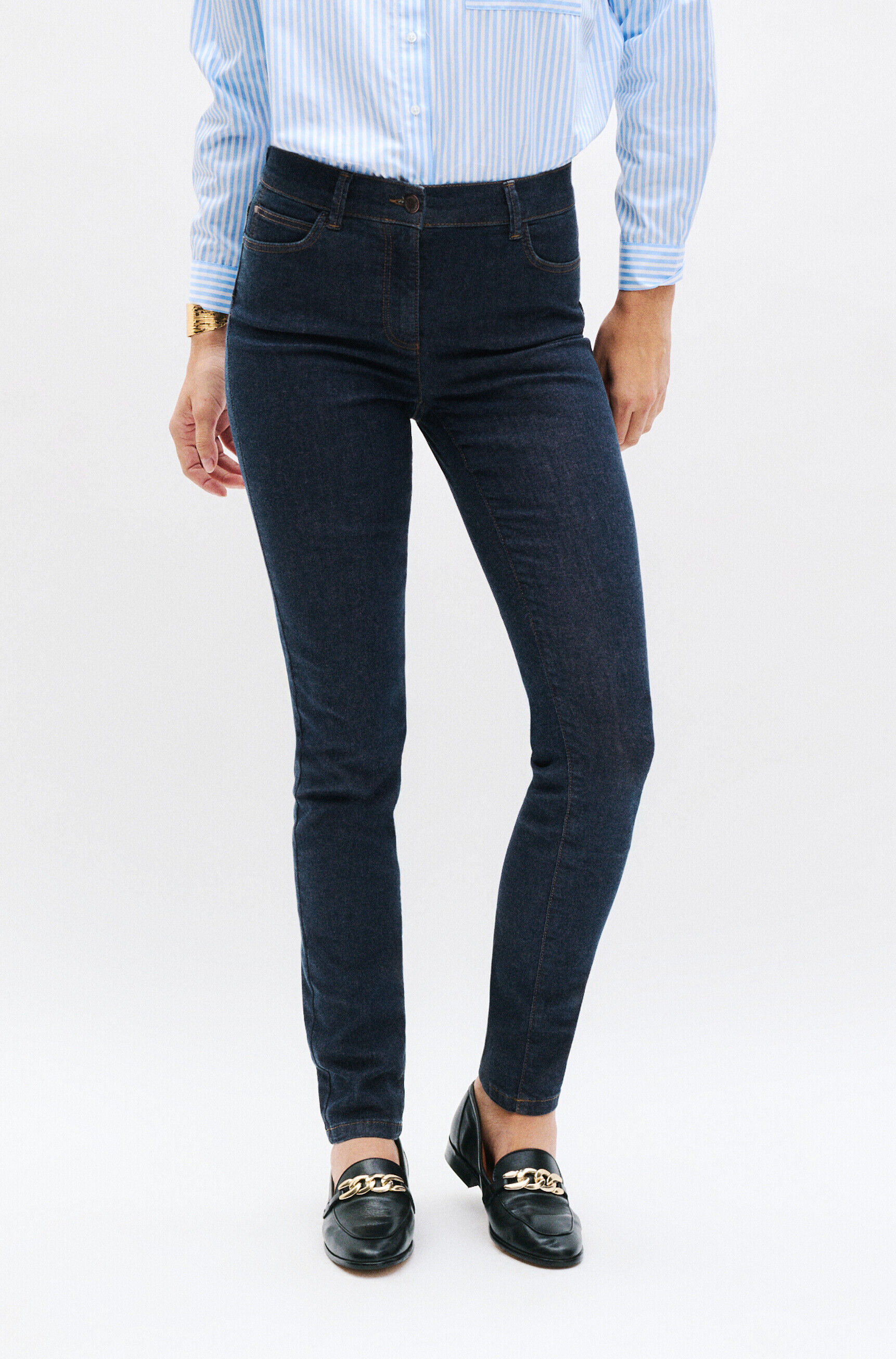 Pantalon tom b denim double stone femme