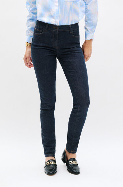 Pantalón slim Tom denim doble piedra mujer